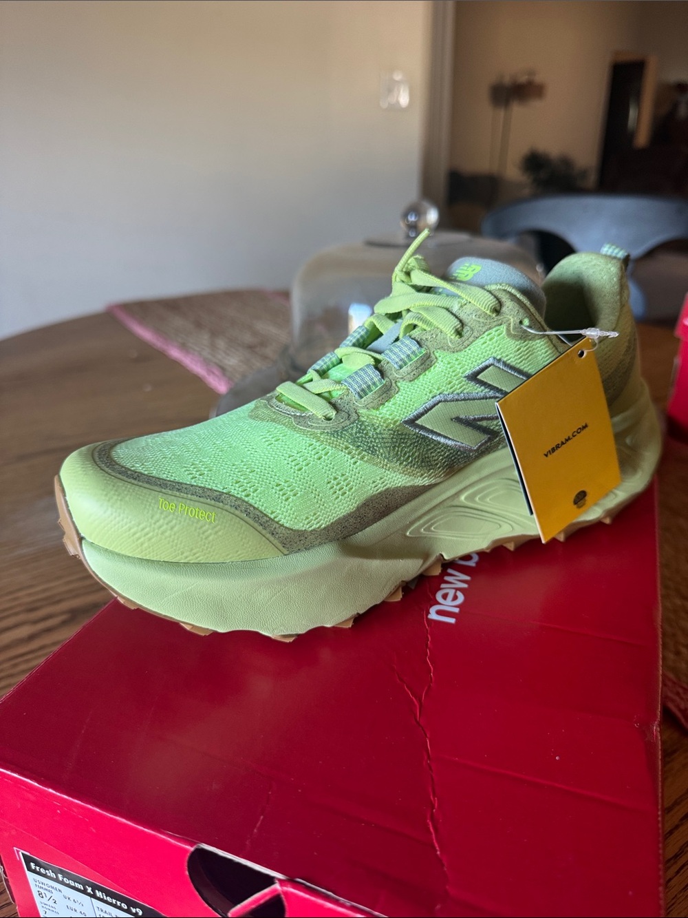 New Balance Lime Green Trail Runner Shoe - Hierro v9